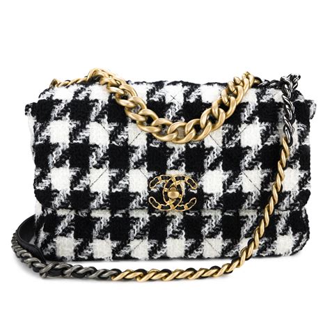 black and White Chanel handbag